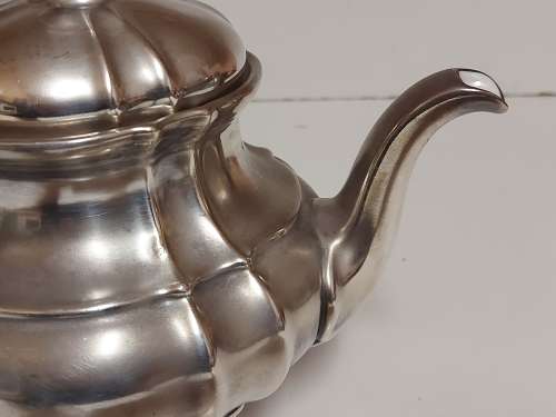 GREAT FIND! VINTAGE WMF ART NOUVEAU SILVER PLATED ON COPPER PORCELAIN LINED TEA POT