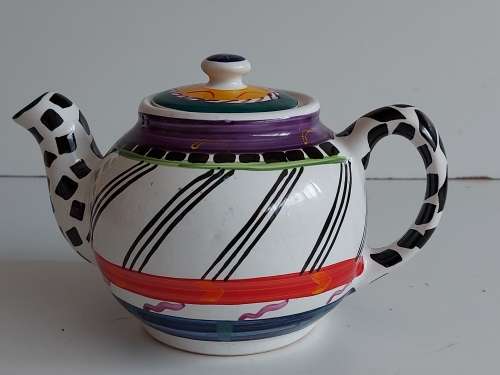 VINTAGE CLEMENTINA VAN DER WALT ART POTTERY TEA POT