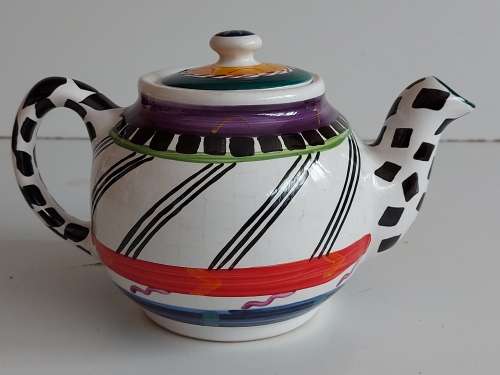 VINTAGE CLEMENTINA VAN DER WALT ART POTTERY TEA POT