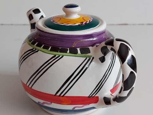 VINTAGE CLEMENTINA VAN DER WALT ART POTTERY TEA POT