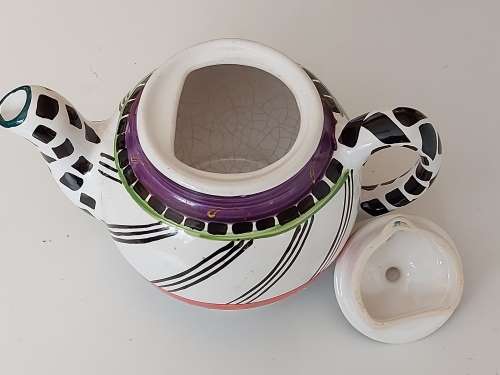 VINTAGE CLEMENTINA VAN DER WALT ART POTTERY TEA POT