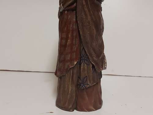 ZAWADI AFRICAN COLLECTION TALL COLD CAST BRONZE SCULPTURE (MOJA-STRONG TOGETHER)