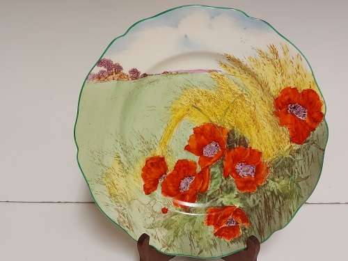 VINTAGE ROYAL DOULTON D 6312 HANGING PLATE DEPICTING A STUNNING LANDSCAPE ARTWORK