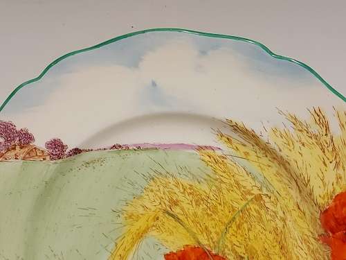 VINTAGE ROYAL DOULTON D 6312 HANGING PLATE DEPICTING A STUNNING LANDSCAPE ARTWORK