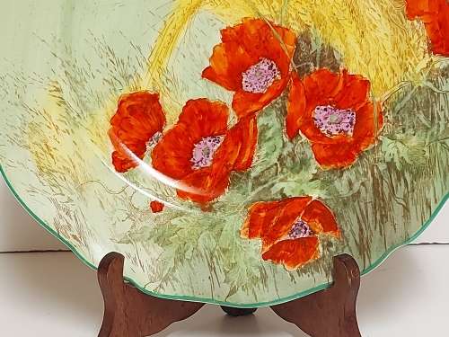 VINTAGE ROYAL DOULTON D 6312 HANGING PLATE DEPICTING A STUNNING LANDSCAPE ARTWORK