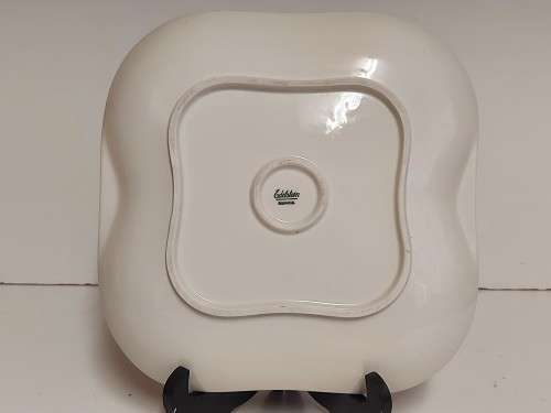 SPECTACULAR EDELSTEIN BAVARIA PLATTER, KOBALT WITH A FLORAL MOTIF AND GOLD TRIM