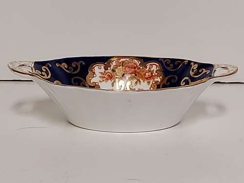 SPECTACULAR 1950s ROYAL ALBERT BONE CHINA DERBY TWIN-HANDLED TRINKET DISH IN GREAT CONDITION