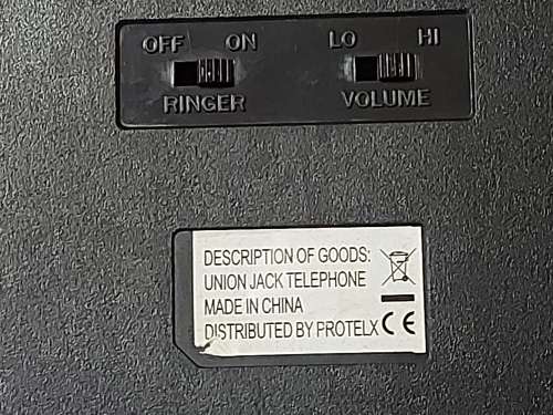 VINTAGE CLASSIC UNION JACK RETRO BRITISH DESIGN PUSH BUTTON TELEPHONE