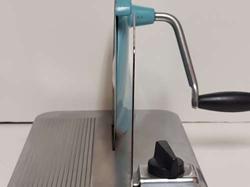 VINTAGE PINEWARE STAINLESS STEEL BREAD SLICER