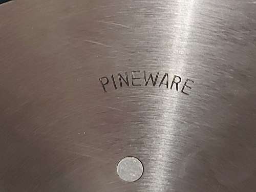VINTAGE PINEWARE STAINLESS STEEL BREAD SLICER