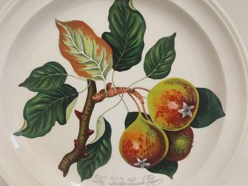 PORTMEIRION POMONA THE GODDESS OF FRUIT PLATE, DESIGNED BY SUSAN WILLIAMS-ELLIS