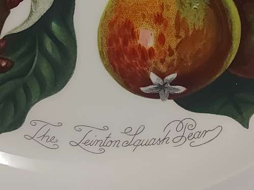 PORTMEIRION POMONA THE GODDESS OF FRUIT PLATE, DESIGNED BY SUSAN WILLIAMS-ELLIS