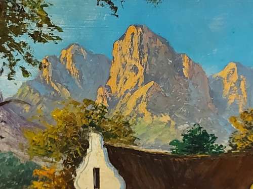 INVESTMENT ART: BEAUTIFUL ORIGINAL OIL ON BOARD PAINTING BY SOUTH AFRICAN ARTIST, J L FAURE