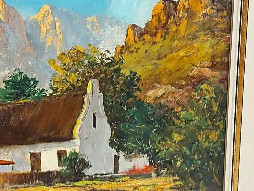 INVESTMENT ART: BEAUTIFUL ORIGINAL OIL ON BOARD PAINTING BY SOUTH AFRICAN ARTIST, J L FAURE