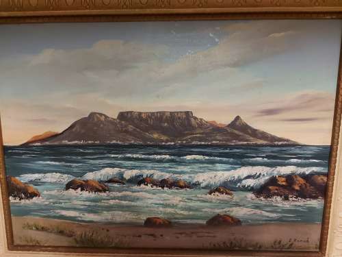 INVESTMENT ART: STUNNING ORIGINAL OIL ON BOARD PAINTING BY SOUTH AFRICAN ARTIST, E KORUB