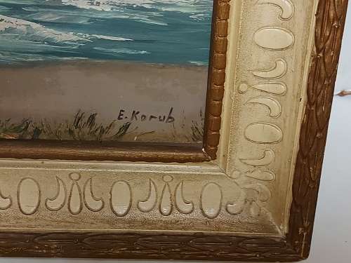 INVESTMENT ART: STUNNING ORIGINAL OIL ON BOARD PAINTING BY SOUTH AFRICAN ARTIST, E KORUB