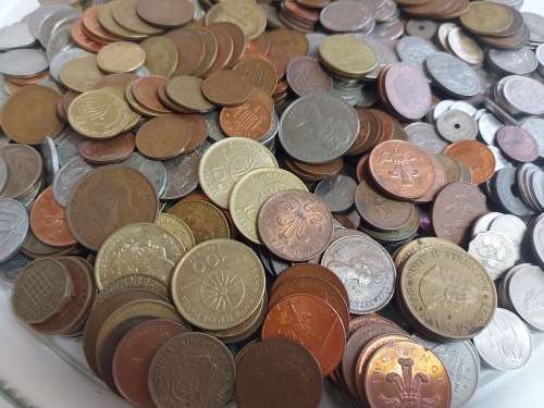 HUGE COLLECTION OF 1 000 MIXED COINS OF THE WORLD, INCLUDING SOUTH AFRICAN COINS, 5.2 KG