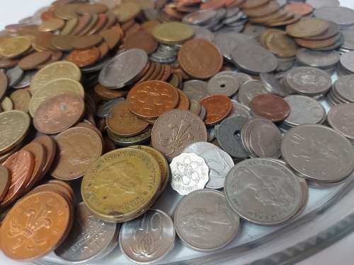 HUGE COLLECTION OF 1 000 MIXED COINS OF THE WORLD, INCLUDING SOUTH AFRICAN COINS, 5.2 KG