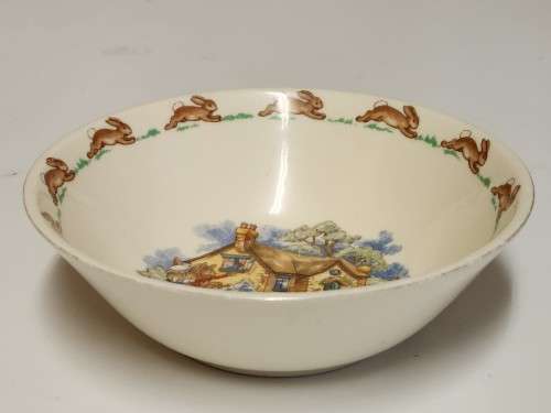 BEAUTIFUL ROYAL DOULTON BUNNYKINS ENGLISH FINE BONE CHINA PORRIDGE BOWL