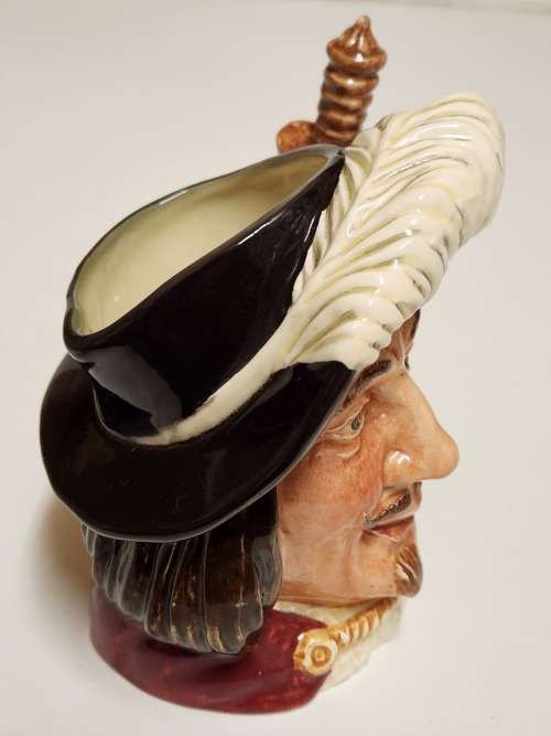 AWESOME ROYAL DOULTON `PORTHOS` (ONE OF THE THREE MUSKETEERS) TOBY JUG, D 6440