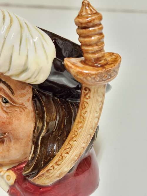 AWESOME ROYAL DOULTON `PORTHOS` (ONE OF THE THREE MUSKETEERS) TOBY JUG, D 6440
