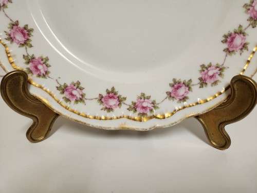 AWESOME FIND! RARE C1903 ANTIQUE THEODORE HAVILAND LIMOGES FRANCE PATENT APPLIED FOR PORCELAIN PLATE