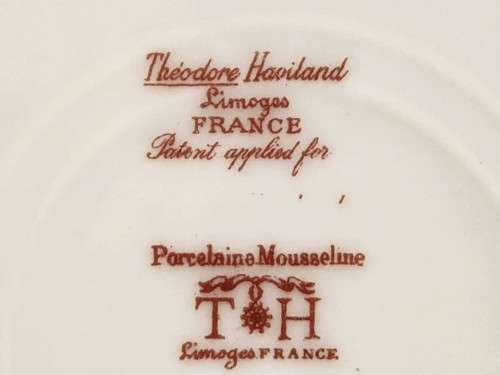 AWESOME FIND! RARE C1903 ANTIQUE THEODORE HAVILAND LIMOGES FRANCE PATENT APPLIED FOR PORCELAIN PLATE