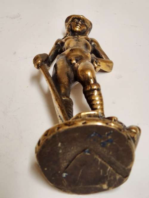 AWESOME FIND! RARE DONATELLO`S DAVID BRONZE SCULPTURE WITH THE HEAD OF GOLIATH UNDERFOOT