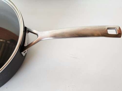 LE CREUSET BLACK IRON 26 CM PANHANDLE LIDDED POT