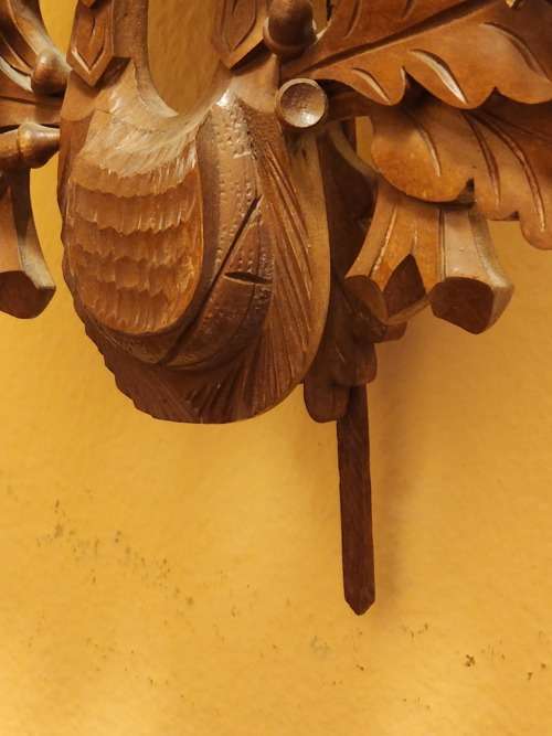 VINTAGE REGULA MADE IN GERMANY LARGE HUNTING CUCKOO CLOCK WITH AN AUGUST SCHWER MOVEMENT, NO CHAINS