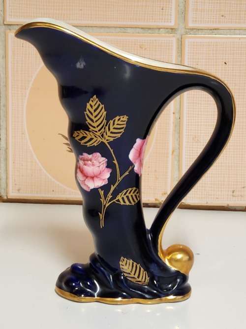 AWESOME FIND! RARE 1930s ART DECO CROWN DEVON FIELDINGS HAND DECORATED JUG