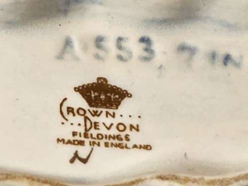 AWESOME FIND! RARE 1930s ART DECO CROWN DEVON FIELDINGS HAND DECORATED JUG