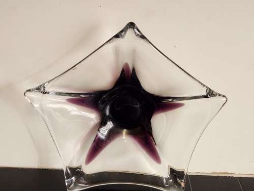 BEAUTIFUL MURANO STUDIO ART LARGE STARFISH BOWL, WEIGHING 1.185 KG
