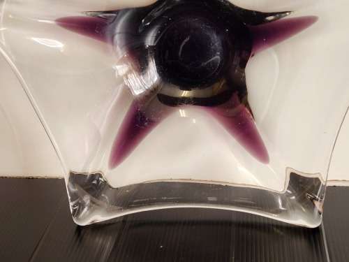 BEAUTIFUL MURANO STUDIO ART LARGE STARFISH BOWL, WEIGHING 1.185 KG