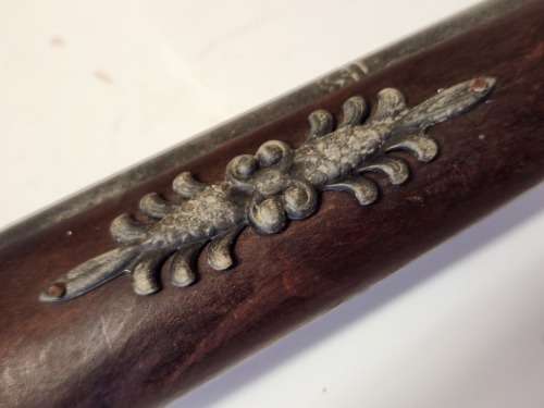 VINTAGE REPLICA FLINTLOCK PISTOL, HIGHLY DECORATED.