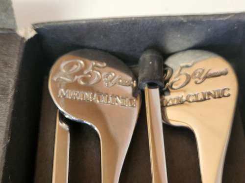 CARROL BOYES FUNCTIONAL ART EARLY DESIGN BOXED KEBABS SKEWER SET OF FOUR