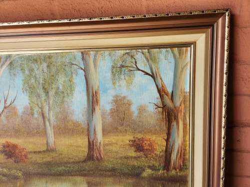INVESTMENT ART: STUNNING LARGE ORIGINAL OIL ON BOARD PAINTING BY SOUTH AFRICAN ARTIST, E KORUB