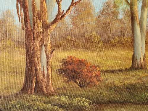 INVESTMENT ART: STUNNING LARGE ORIGINAL OIL ON BOARD PAINTING BY SOUTH AFRICAN ARTIST, E KORUB