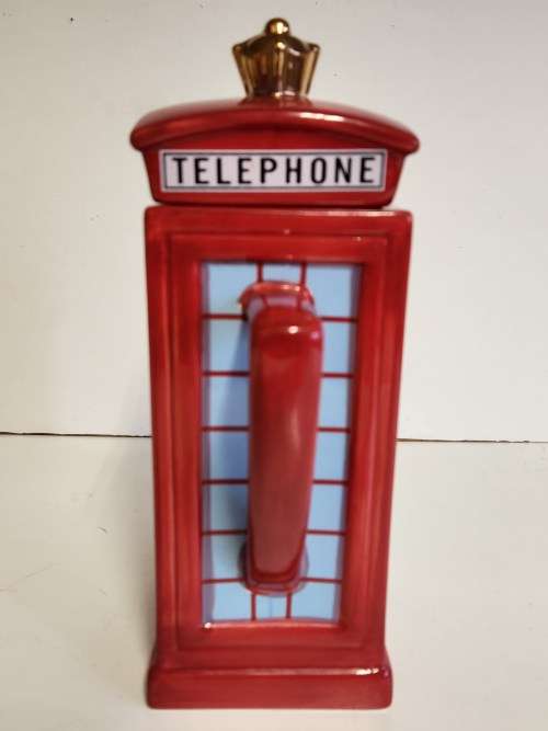 LONDON POTTERY MEMORIES OF LONDON COLLECTION RED TELEPHONE BOOTH TEA POT