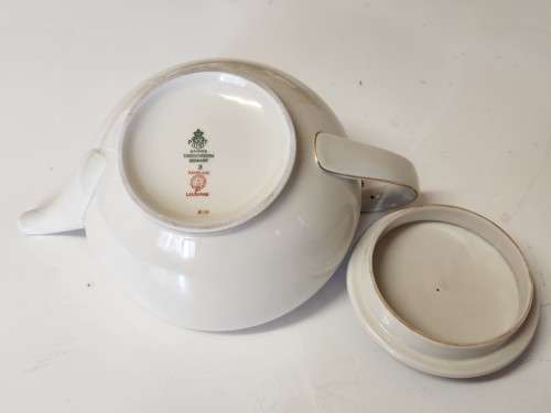 RARE MID-CENTURY VINTAGE BAVARIA TIRSCHENREUTH GERMANY (PAMBLANC LAUSSANNE) TEA POT