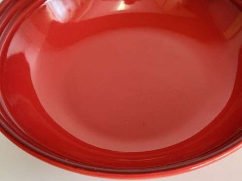 BEAUTIFUL LE CREUSET  ROUND FLAMBE CERAMIC BOWL