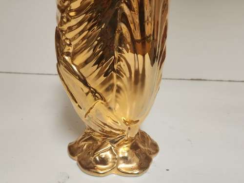 AMAZING! TALL AND ELEGANT VINTAGE BURLEIGH IRONSTONE STAFFORDSHIRE GOLD LUSTRE JUG/PITCHER