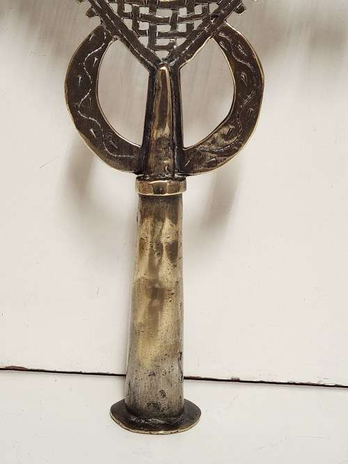 ANTIQUE ETHIOPIAN PROCESSIONAL CROSS (1 OF 2)