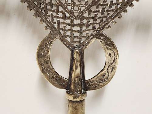 ANTIQUE ETHIOPIAN PROCESSIONAL CROSS (1 OF 2)
