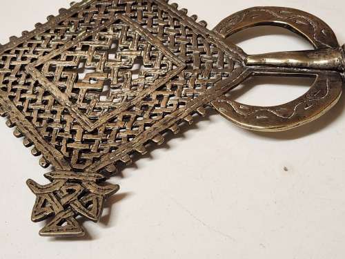 ANTIQUE ETHIOPIAN PROCESSIONAL CROSS (1 OF 2)