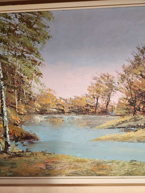 INVESTMENT ART: AWESOME ORIGINAL DON BENZIEN OIL ON BOARD PAINTING