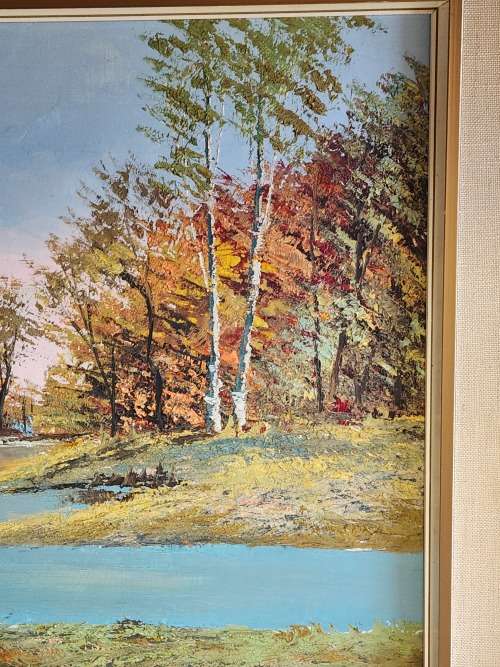 INVESTMENT ART: AWESOME ORIGINAL DON BENZIEN OIL ON BOARD PAINTING