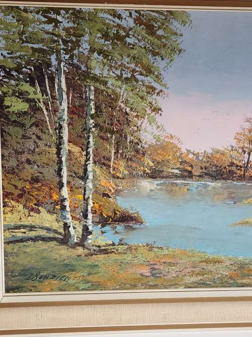 INVESTMENT ART: AWESOME ORIGINAL DON BENZIEN OIL ON BOARD PAINTING