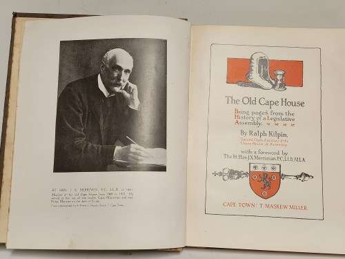 HISTORICAL BOOK: THE OLD CAPE HOUSE BY RALPH KILPIN (1918), SIGNED BY THE AUTHOR
