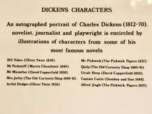WEDGWOOD OF ERTRURIA & BARLASTON DICKENS CHARACTERS PLATE